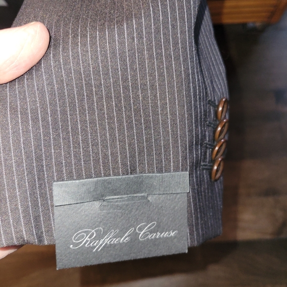 NWT Raffaele Caruso 40L Brown silk/wool - Picture 3 of 9